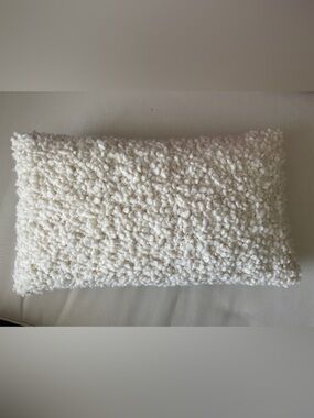 NWT West Elm Cozy Cream Bouclé Throw Pillow